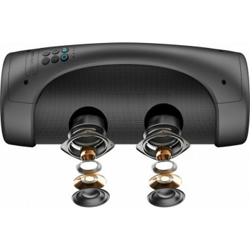 Akai ABTS-55 Ηχείο Bluetooth 50W με Ραδιόφωνο και Διάρκεια Μπαταρίας έως 3.8 ώρες Μαύρο Akai ABTS-55 Ηχείο Bluetooth 50W με Ραδιόφωνο και Διάρκεια Μπαταρίας έως 3.8 ώρες Μαύρο